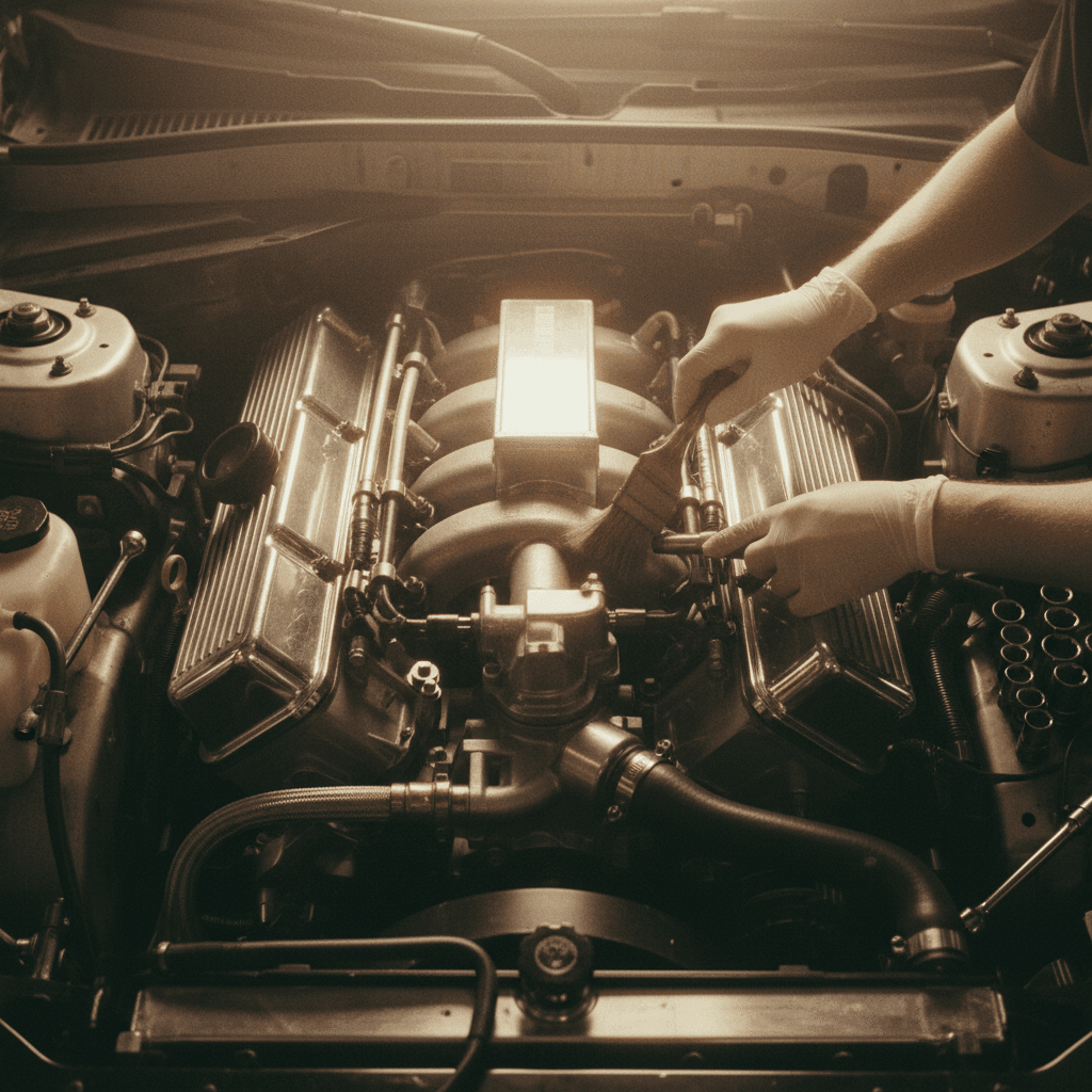 Engine bay cleaning add-on